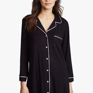 Kindred Bravely Black Sleep Shirt with White Trim